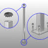 Pool Fencing Plated Post