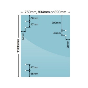 master range gate glass panel